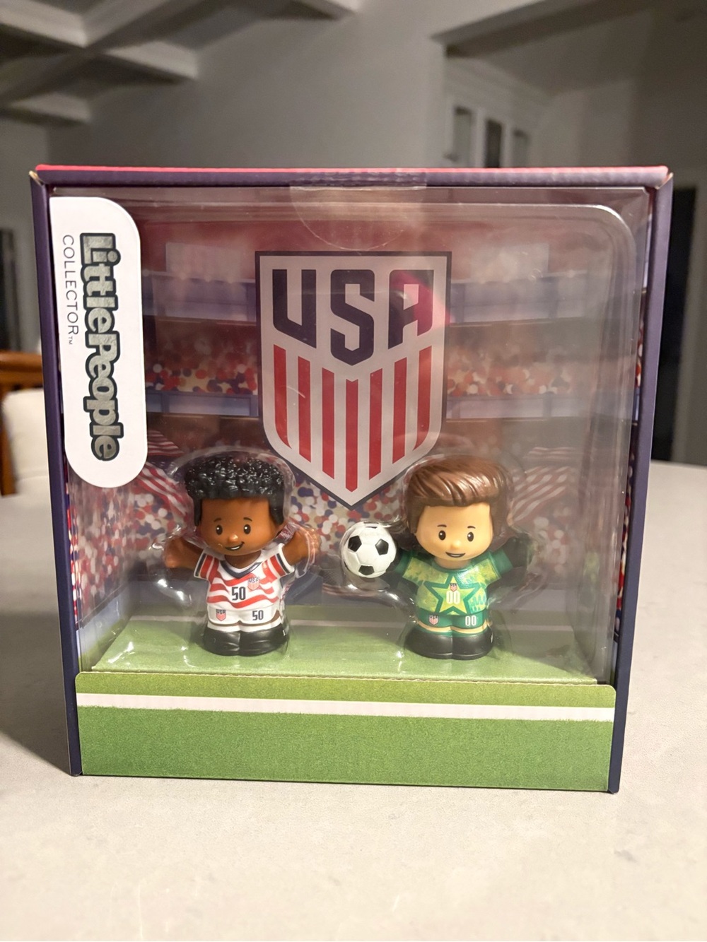 Fisher-Price Little People USA Soccer Duo - Red & Green